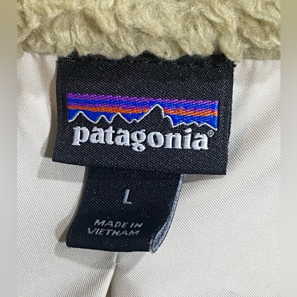 Patagonia Los Gatos Khaki Fleece Vest, Size L, Fair Trade Certified - Picture 3 of 10